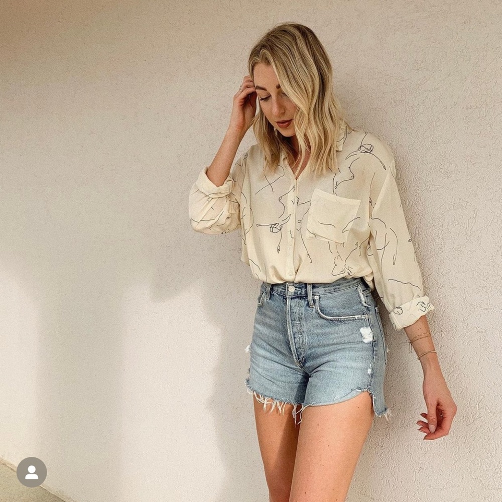 AGOLDE Dee Denim Shorts